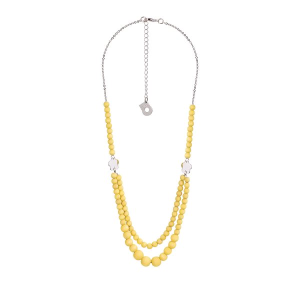 Minea necklace, yellow Rabatt