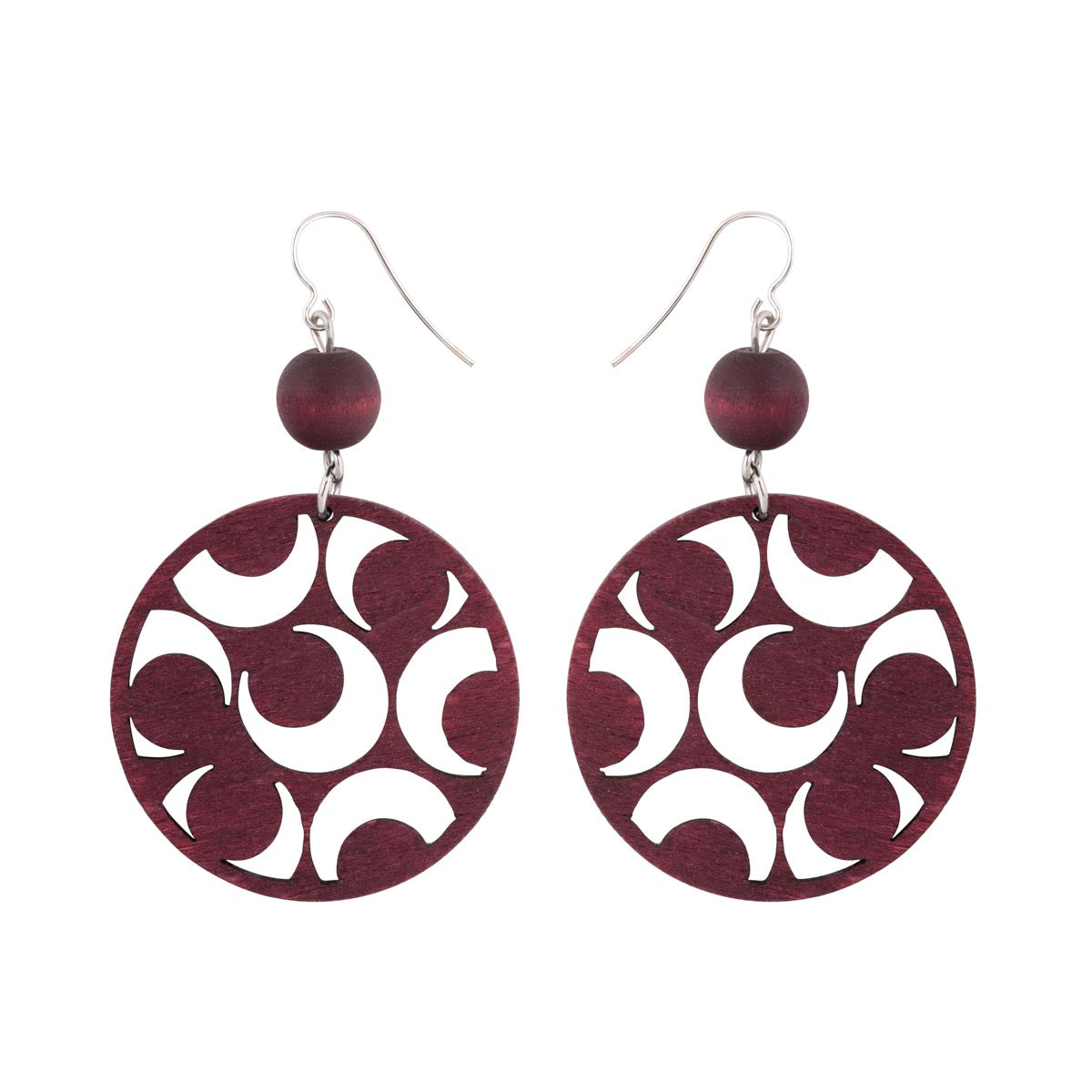 Tuliainen earrings, plum red Angebot