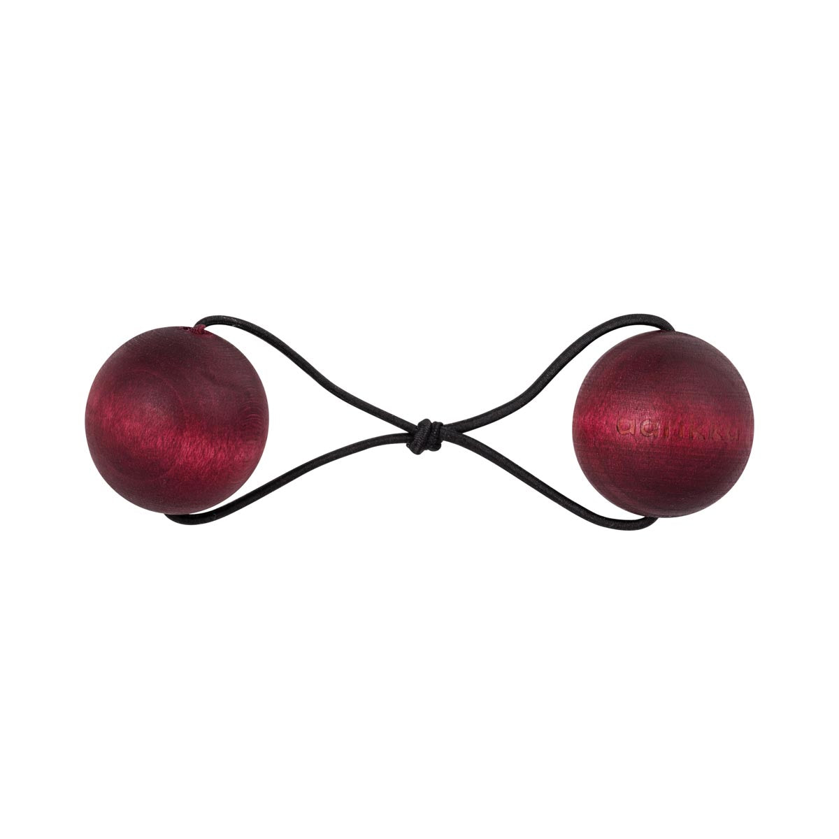 Pom pom hair band, plum red Online-Schn?ppchen