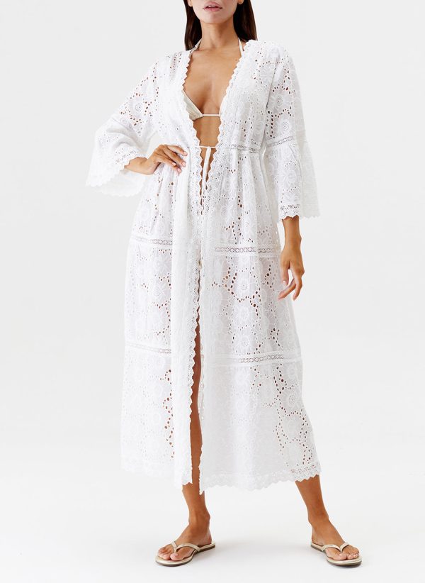 Ava White Kaftan Online – Bild 4
