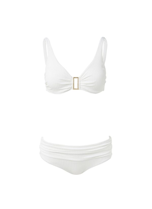 Bel Air Ivory Ribbed Bikini Jetzt online